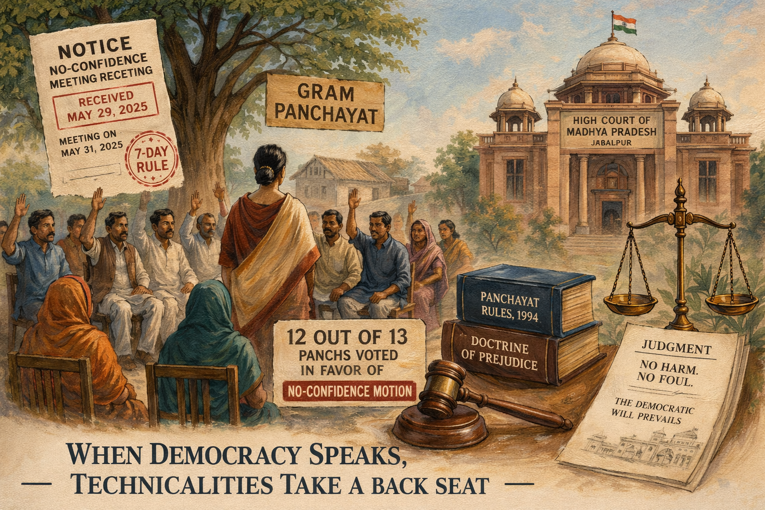 No confidence motion Panchayat law explained through MP High Court case